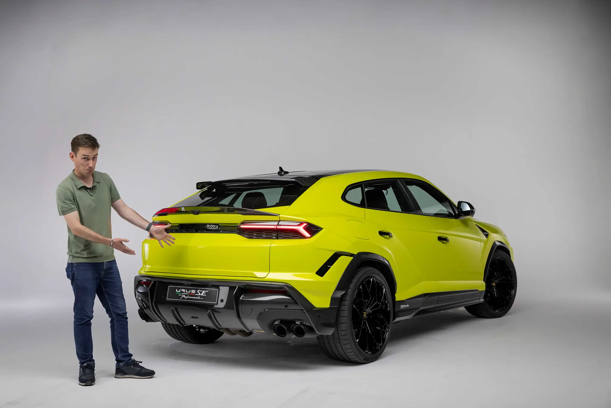 James with the new Lamborghini Urus SE Performante