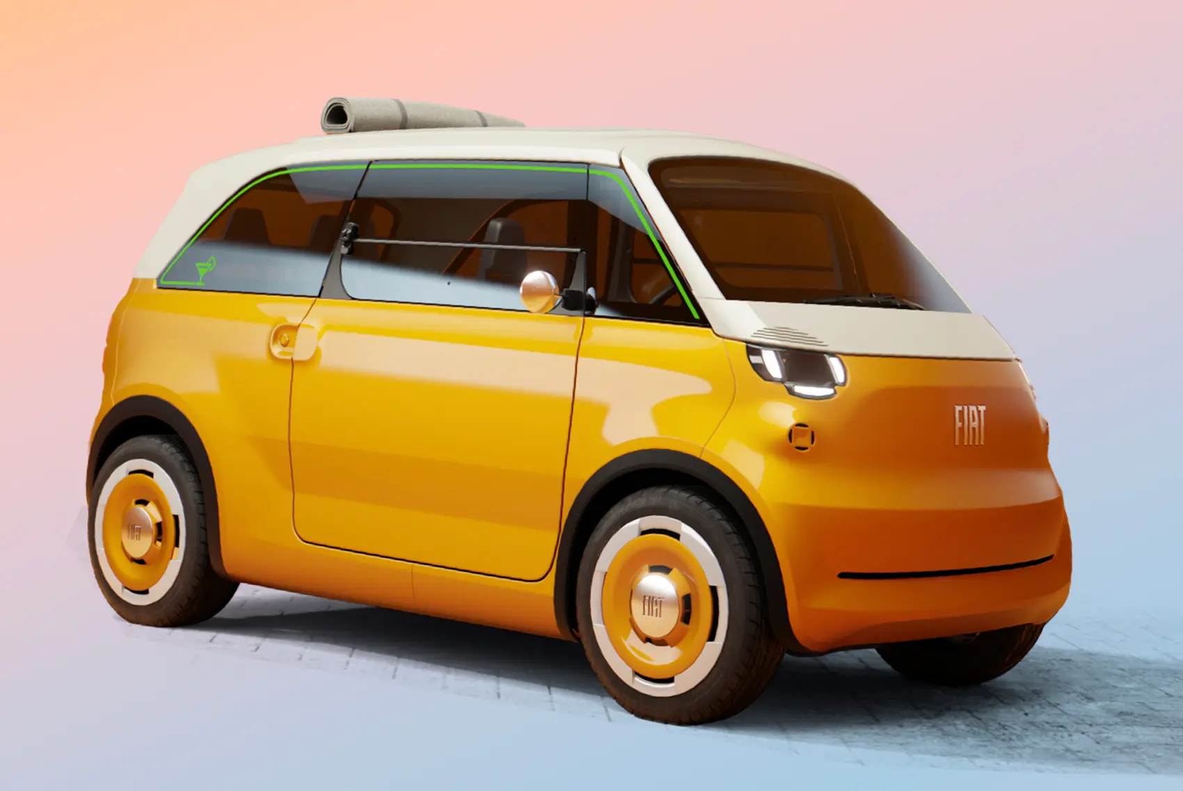 New Fiat Multiplina: a quadricycle that might actually be useable